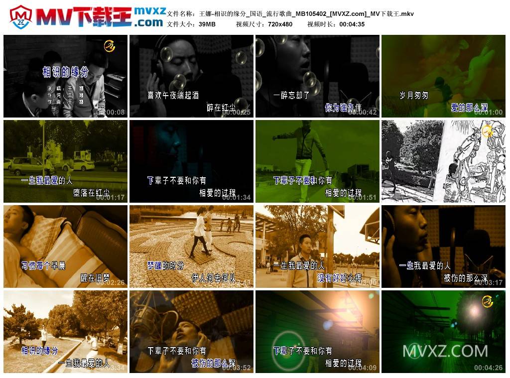 王娜-相识的缘分_国语_流行歌曲_MB105402